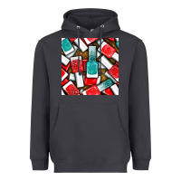 Smoke nail polish with glitter seamless pattern bbs Heavyweight Hoodie - BundleAndBundleShop