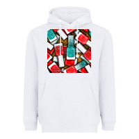 White nail polish with glitter seamless pattern bbs Heavyweight Hoodie - BundleAndBundleShop