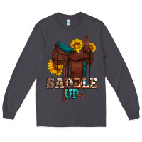Smoke saddle up cowboy western sunflowers Long Sleeve Tee - Artiststas