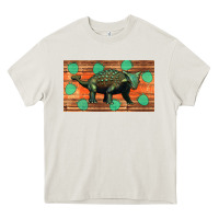 Cream ankylosaurus sippy cup Heavy Core Tee - Artiststas