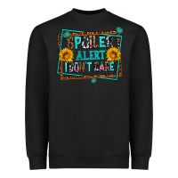 Black spoiler alert i dont care Heavyweight Sweatshirt - AdoDesignShop
