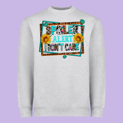 Spoiler Alert I Dont Care Heavyweight Sweatshirt Designed By Adodesignshop