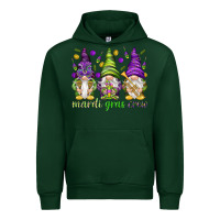 Forest Green Mardi Gras crew with gnomies Urban Hoodie - HowdyJamesFarm
