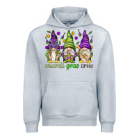 Heather Grey Mardi Gras crew with gnomies Urban Hoodie - HowdyJamesFarm