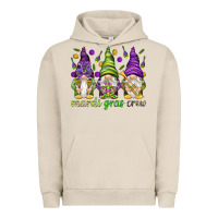 Pigment French Oak Mardi Gras crew with gnomies Urban Hoodie - HowdyJamesFarm