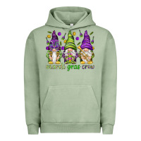 Pigment Oil Green Mardi Gras crew with gnomies Urban Hoodie - HowdyJamesFarm