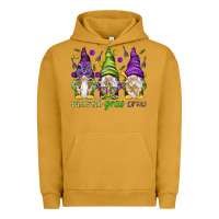 Pigment Peanut Butter Mardi Gras crew with gnomies Urban Hoodie - HowdyJamesFarm