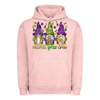 Pigment Salmon Mardi Gras crew with gnomies Urban Hoodie - HowdyJamesFarm
