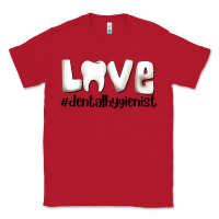 Red love dental hygienist Classic Tee - AdoDesignShop