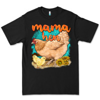 Black mama hen with sunflowers Premium Tee - texasbilliewilder