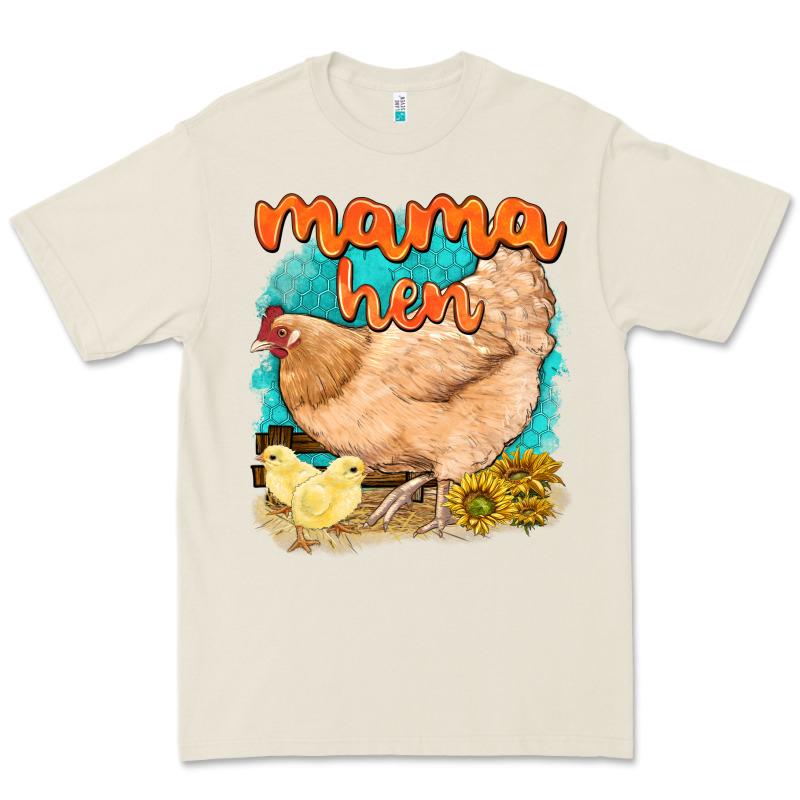 Mama Hen With Sunflowers Premium Tee by texasbilliewilder | Teevron