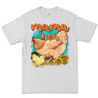 Dove Grey mama hen with sunflowers Premium Tee - texasbilliewilder