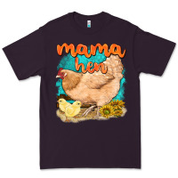 Plum mama hen with sunflowers Premium Tee - texasbilliewilder