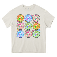 Cream disco balls Heavy Core Tee - MaliasSmallBusiness