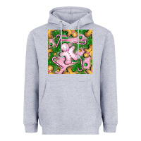 Heather Grey christmas smile gingerbread cookie seamless pattern bbs Heavyweight Hoodie - BundleAndBundleShop