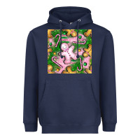 Navy christmas smile gingerbread cookie seamless pattern bbs Heavyweight Hoodie - BundleAndBundleShop