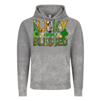 Cloud Rock Lucky and blessed st. patricks day Vintage Hoodie - Neo Western