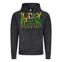 Vintage Black Lucky and blessed st. patricks day Vintage Hoodie - Neo Western