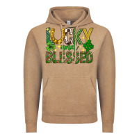 Vintage Coffee Lucky and blessed st. patricks day Vintage Hoodie - Neo Western