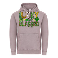 Vintage Zinc Lucky and blessed st. patricks day Vintage Hoodie - Neo Western
