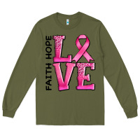 Army Green faith hope love Long Sleeve Tee - AdoDesignShop