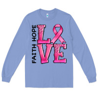 Colony Blue faith hope love Long Sleeve Tee - AdoDesignShop