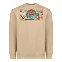 Mushroom teacher life rainbow frosted Heavyweight Sweatshirt - JahusDesignShop