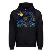 Black evil eye moon Urban Hoodie - TumblerDesignByShophia