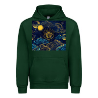 Foreset Green evil eye moon Urban Hoodie - TumblerDesignByShophia