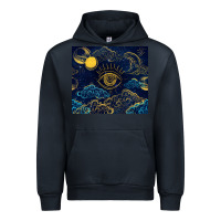 Navy evil eye moon Urban Hoodie - TumblerDesignByShophia