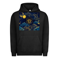 Pigment Black evil eye moon Urban Hoodie - TumblerDesignByShophia