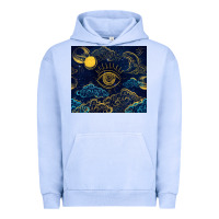 Pigment Grape Ice evil eye moon Urban Hoodie - TumblerDesignByShophia