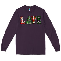 Plum love christmas tree Long Sleeve Tee - AdoDesignShop