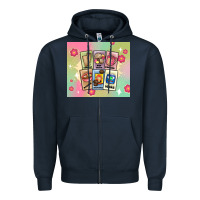 Navy traditional mexican food Zipper Hoodie - MaliasSmallBusiness