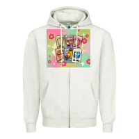 Oatmeal Heather traditional mexican food Zipper Hoodie - MaliasSmallBusiness