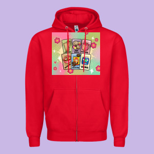 Traditional Mexican Food Zipper Hoodie Designed By Maliassmallbusiness
