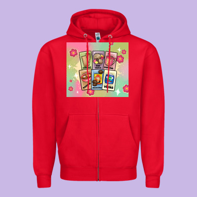 Traditional Mexican Food Zipper Hoodie Designed By Maliassmallbusiness