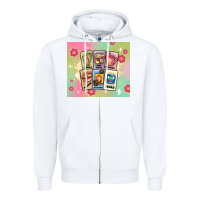 White traditional mexican food Zipper Hoodie - MaliasSmallBusiness