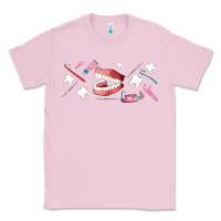 Bubblegum Pink dentist elements Classic Tee - AdoDesignShop