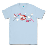 Dusty Blue dentist elements Classic Tee - AdoDesignShop