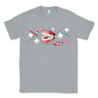 Heather Grey dentist elements Classic Tee - AdoDesignShop