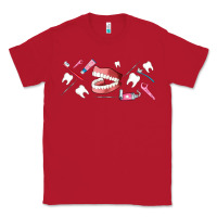 Red dentist elements Classic Tee - AdoDesignShop