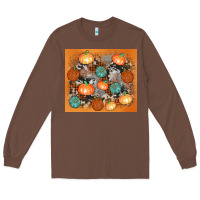 Chestnut cowhide pumpkin Long Sleeve Tee - AdoDesignShop