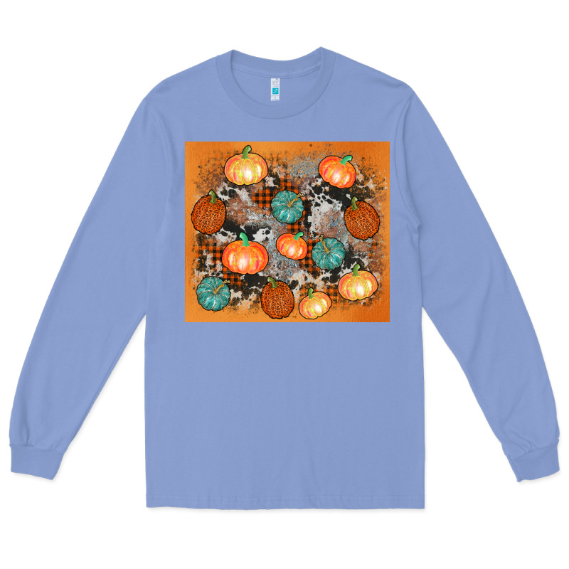 Cowhide Pumpkin Long Sleeve Tee by AdoDesignShop | Teevron