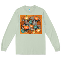 Matcha cowhide pumpkin Long Sleeve Tee - AdoDesignShop