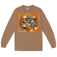 Toasted Coconut cowhide pumpkin Long Sleeve Tee - AdoDesignShop