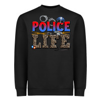 Black police life Heavyweight Sweatshirt - AdoDesignShop