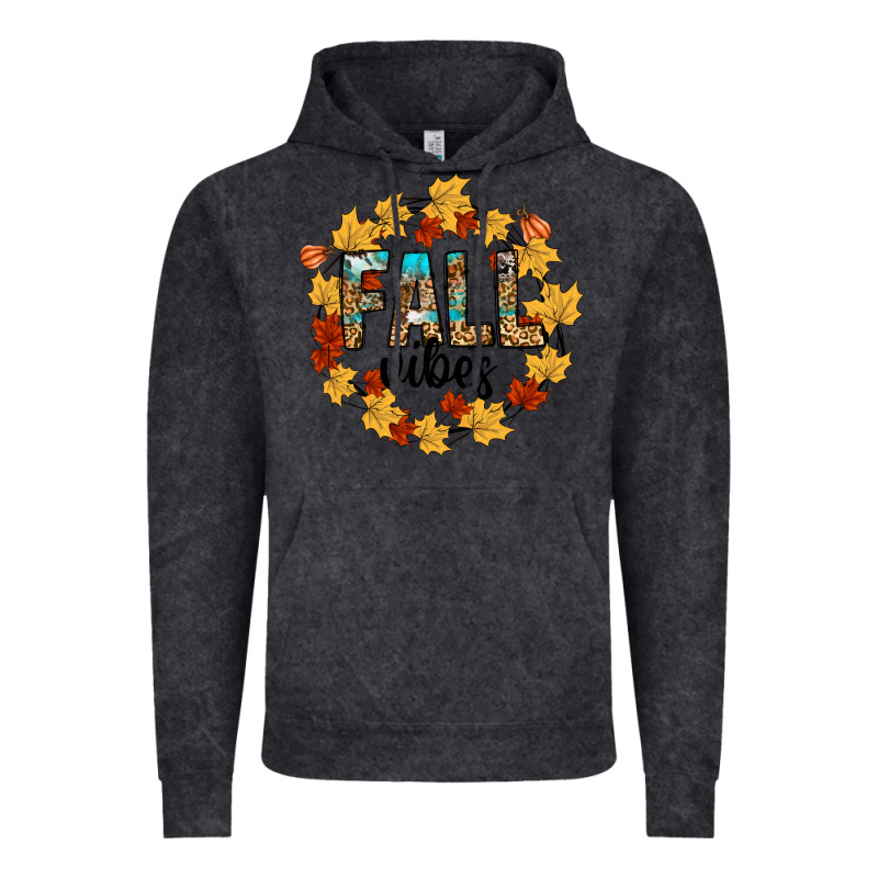 Fall Vibes Vintage Hoodie by CowhideDigitalArt | Teevron