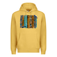 Antique Gold Aztec Leopard Glitter Brushstrokes Premium Hoodie - Bettercallsaul