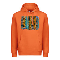 Carrot Aztec Leopard Glitter Brushstrokes Premium Hoodie - Bettercallsaul
